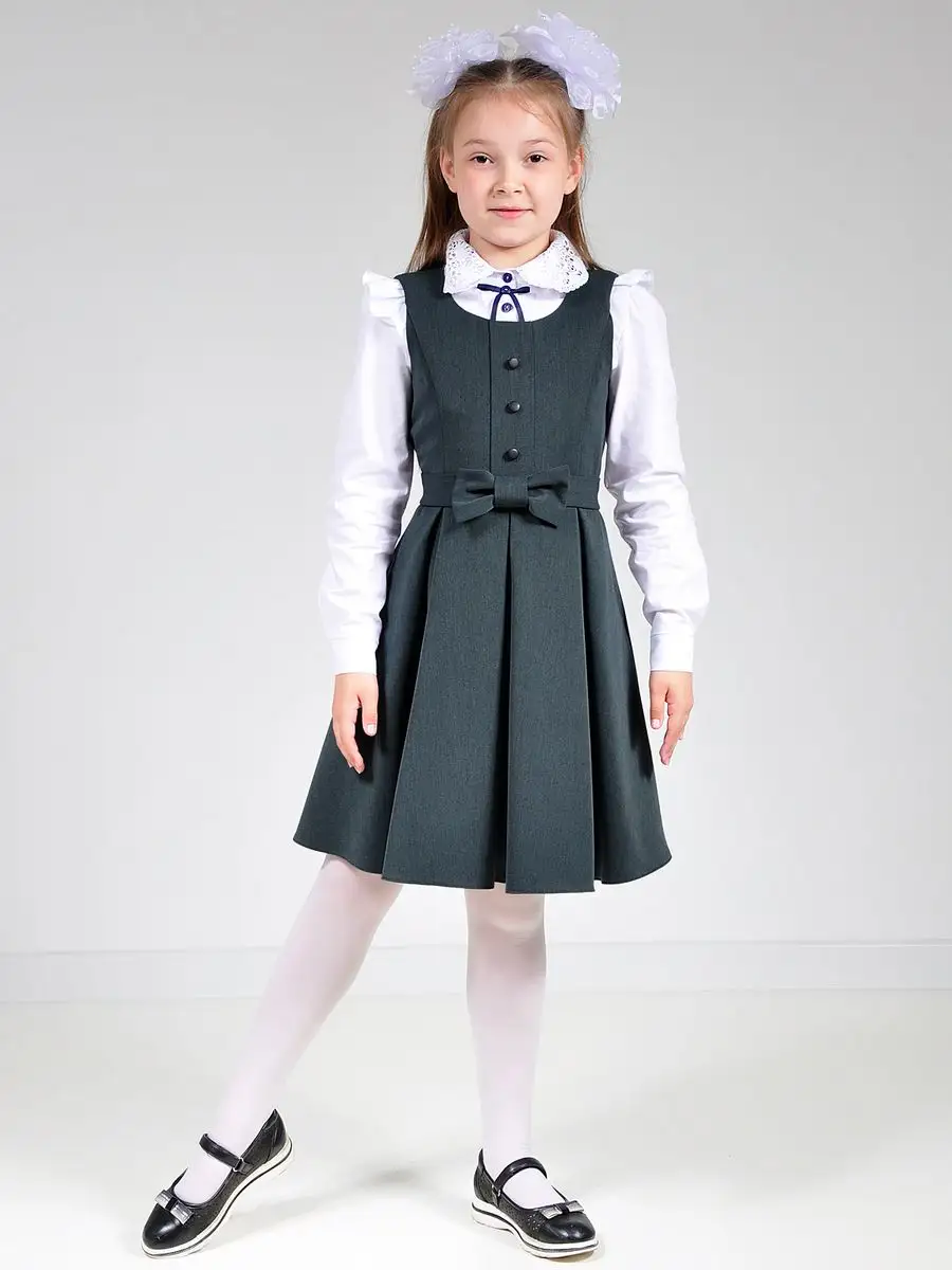 Сарафан школьный для девочки платье — изображение 6