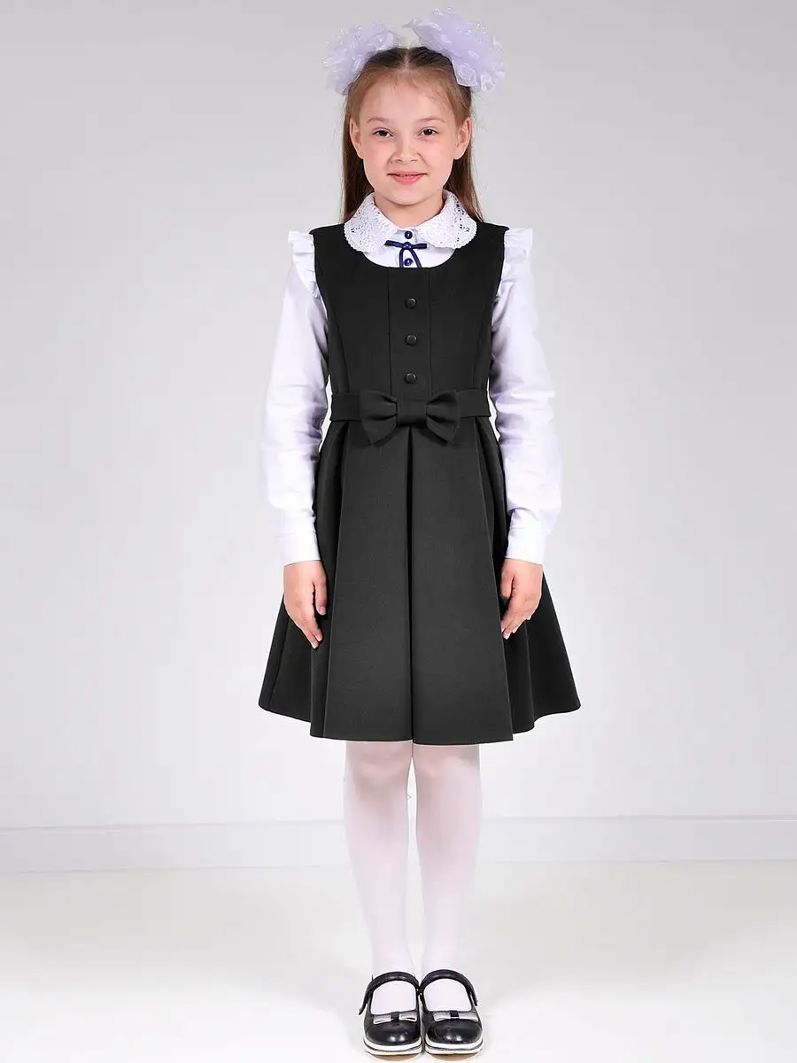 Сарафан школьный для девочки платье — изображение 11