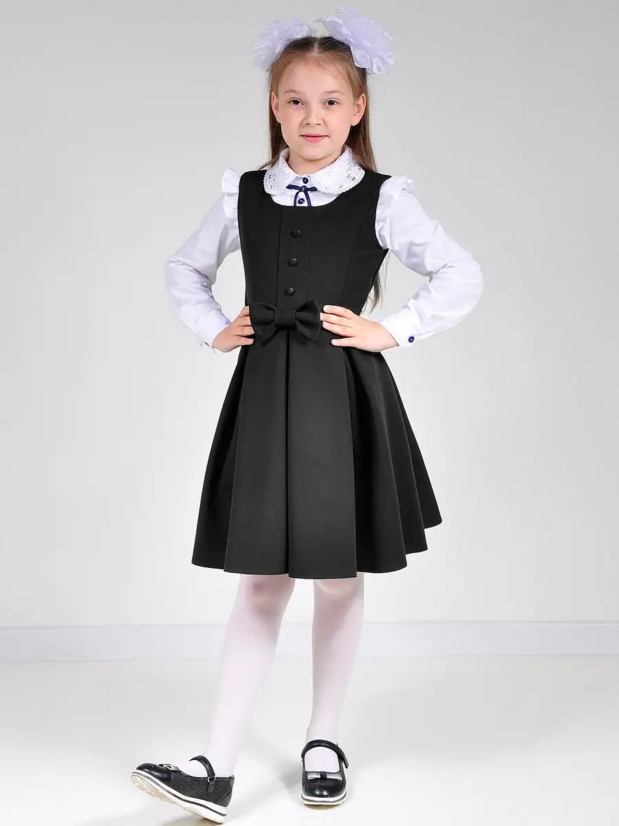 Сарафан школьный для девочки платье — изображение 12