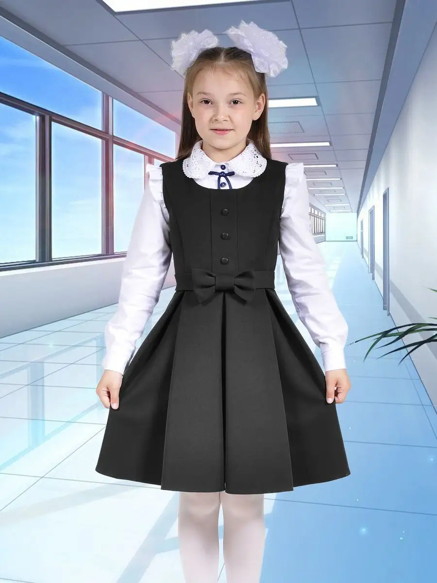 Сарафан школьный для девочки платье — изображение 2