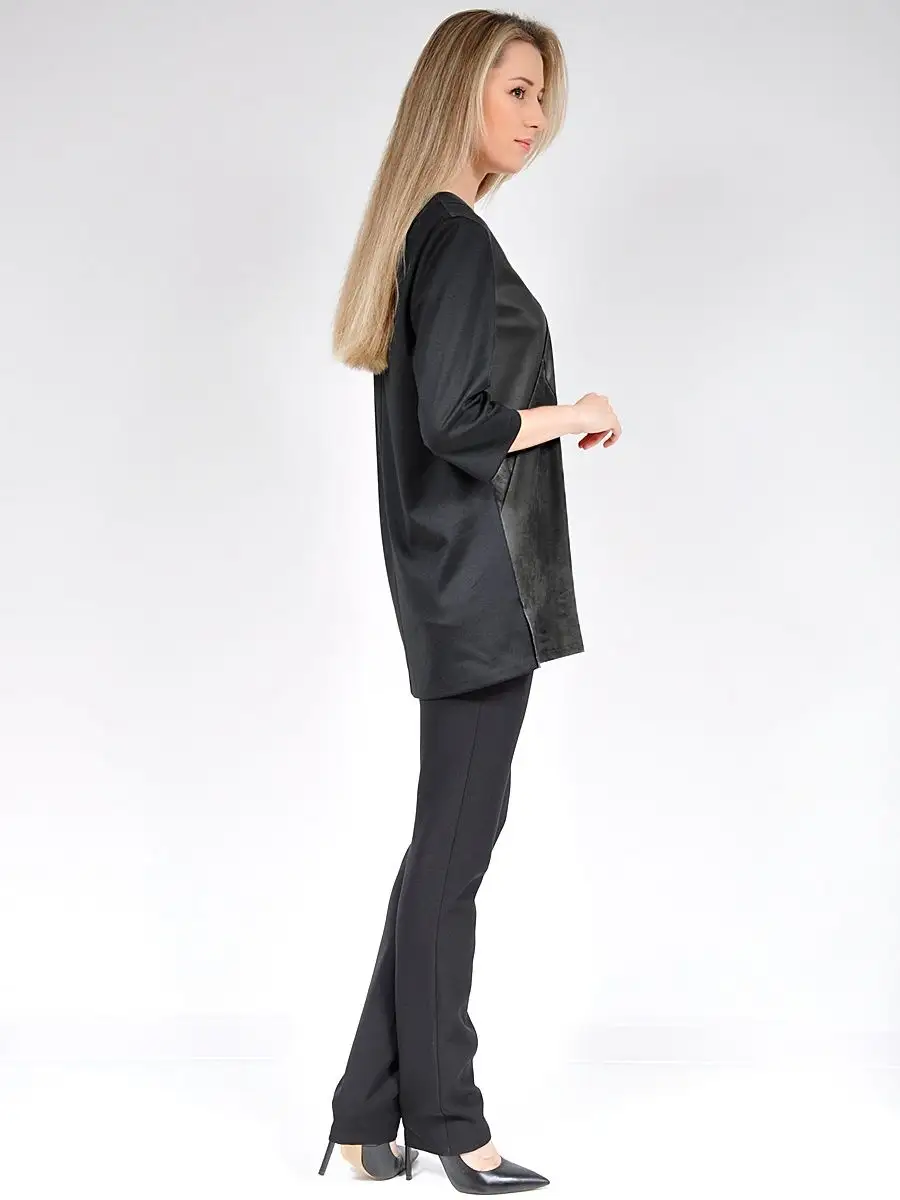 Туника в офис нарядная под кожу — изображение 8