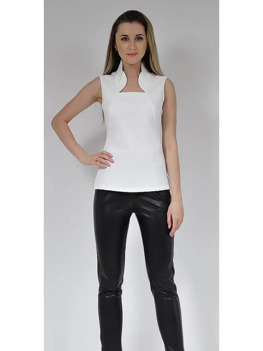 Блузка белая/офисная/нарядная — изображение 4