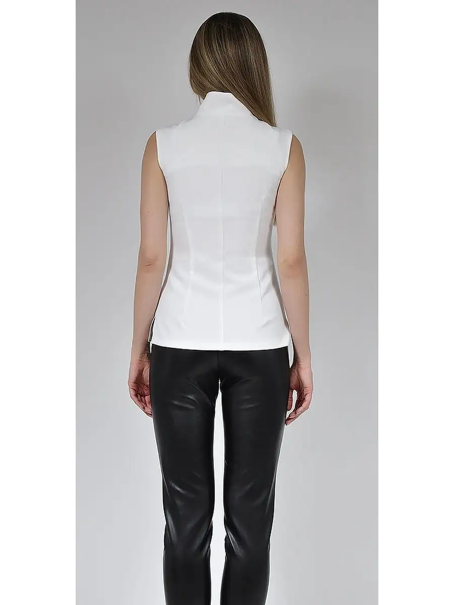 Блузка белая/офисная/нарядная — изображение 5