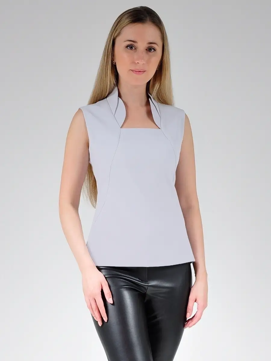 Блузка белая/офисная/нарядная — изображение 2