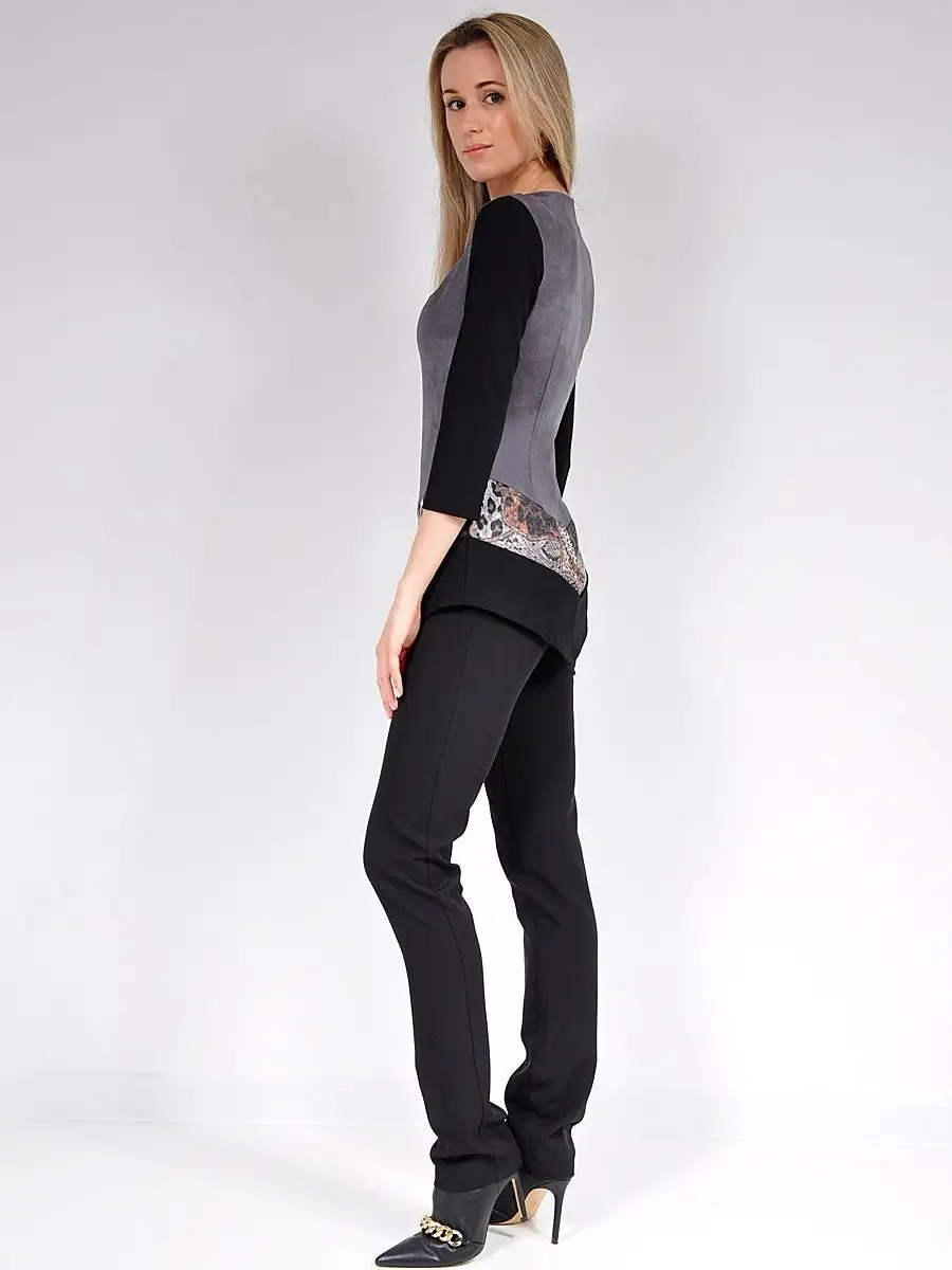 Туника удлиненная офисная нарядная — изображение 5