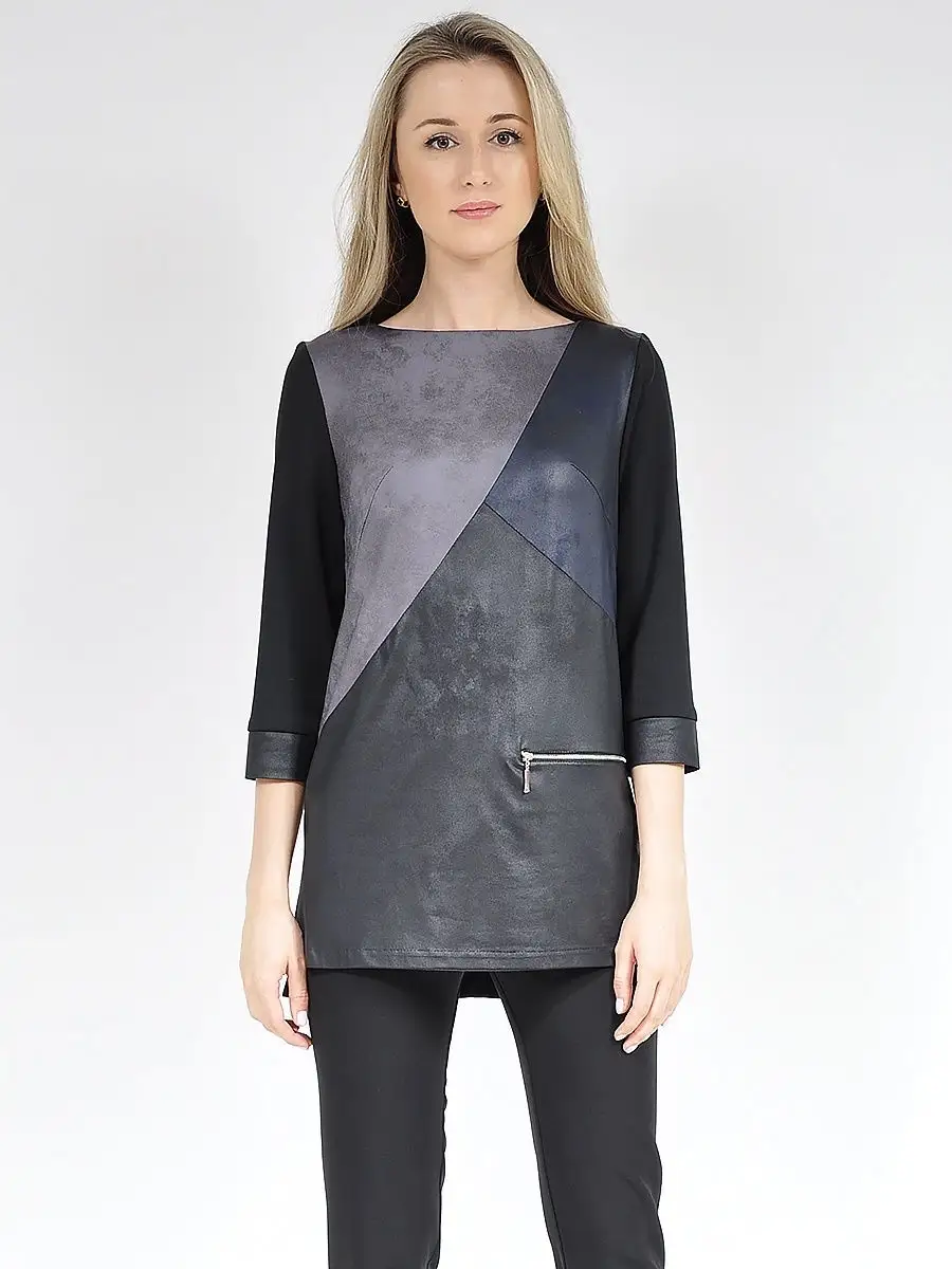 Туника модная большие размеры удлиненная