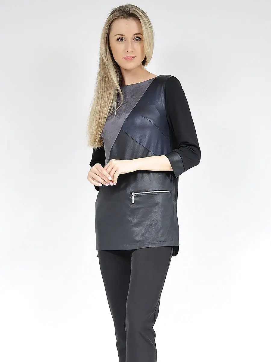 Туника модная большие размеры удлиненная — изображение 6