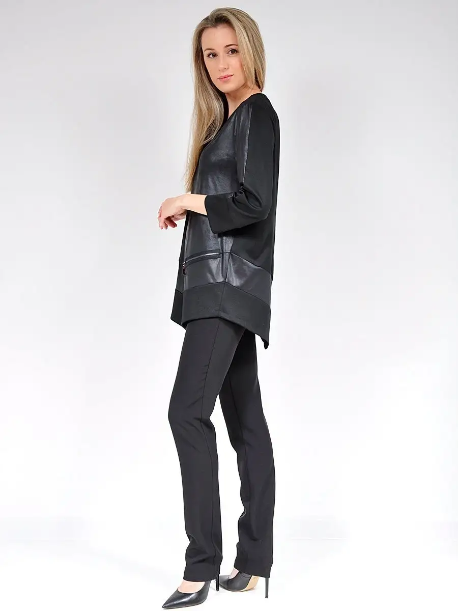 Туника под кожу вечерняя офис модная — изображение 6