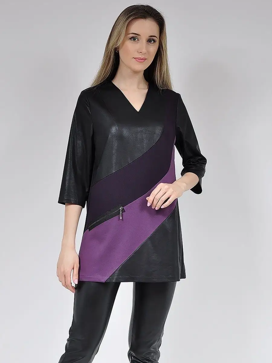 Туника модная нарядная стильная под кожу — изображение 5