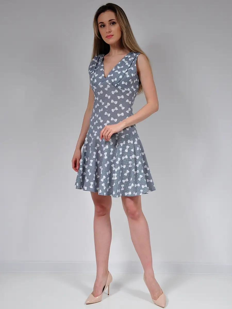 Платье сарафан хлопковый повседневный — изображение 2