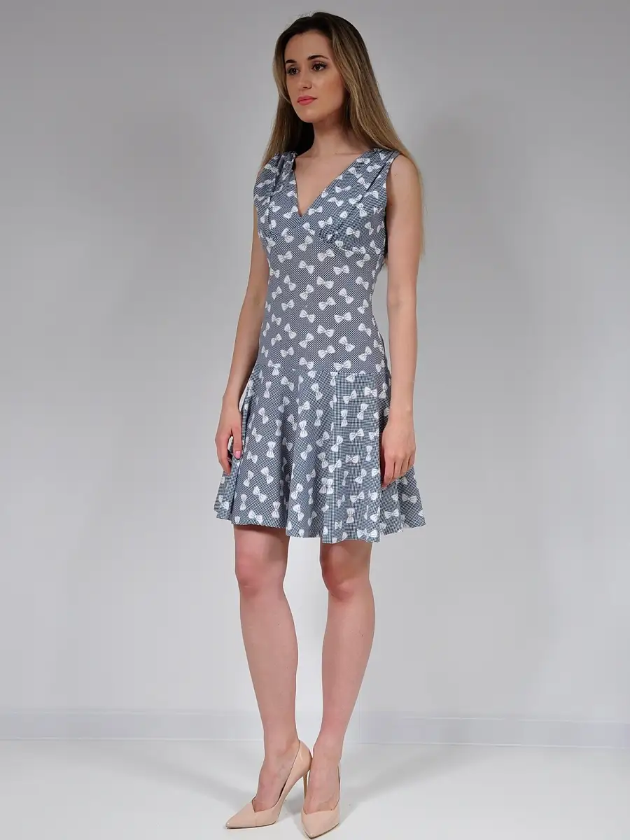 Платье сарафан хлопковый повседневный — изображение 5