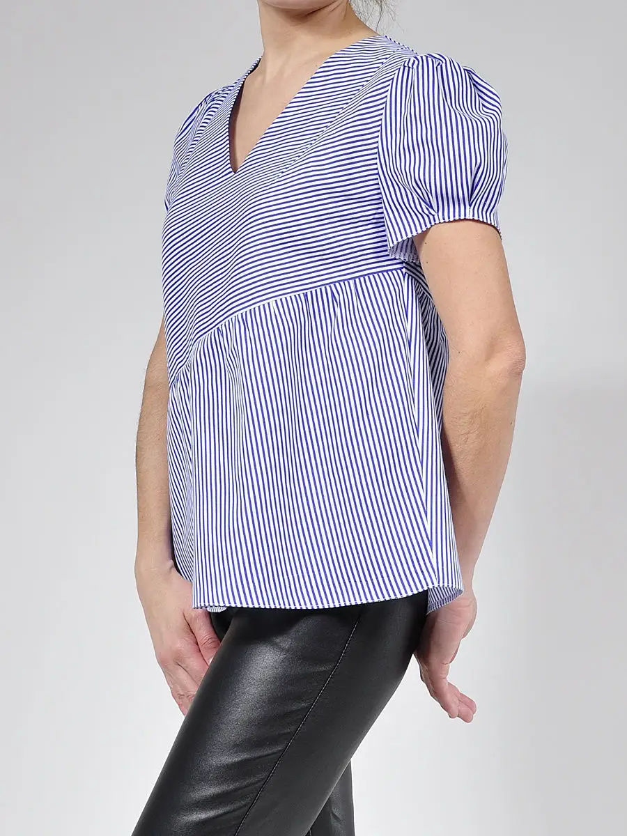 Блузка хлопковая офисная повседневная — изображение 2