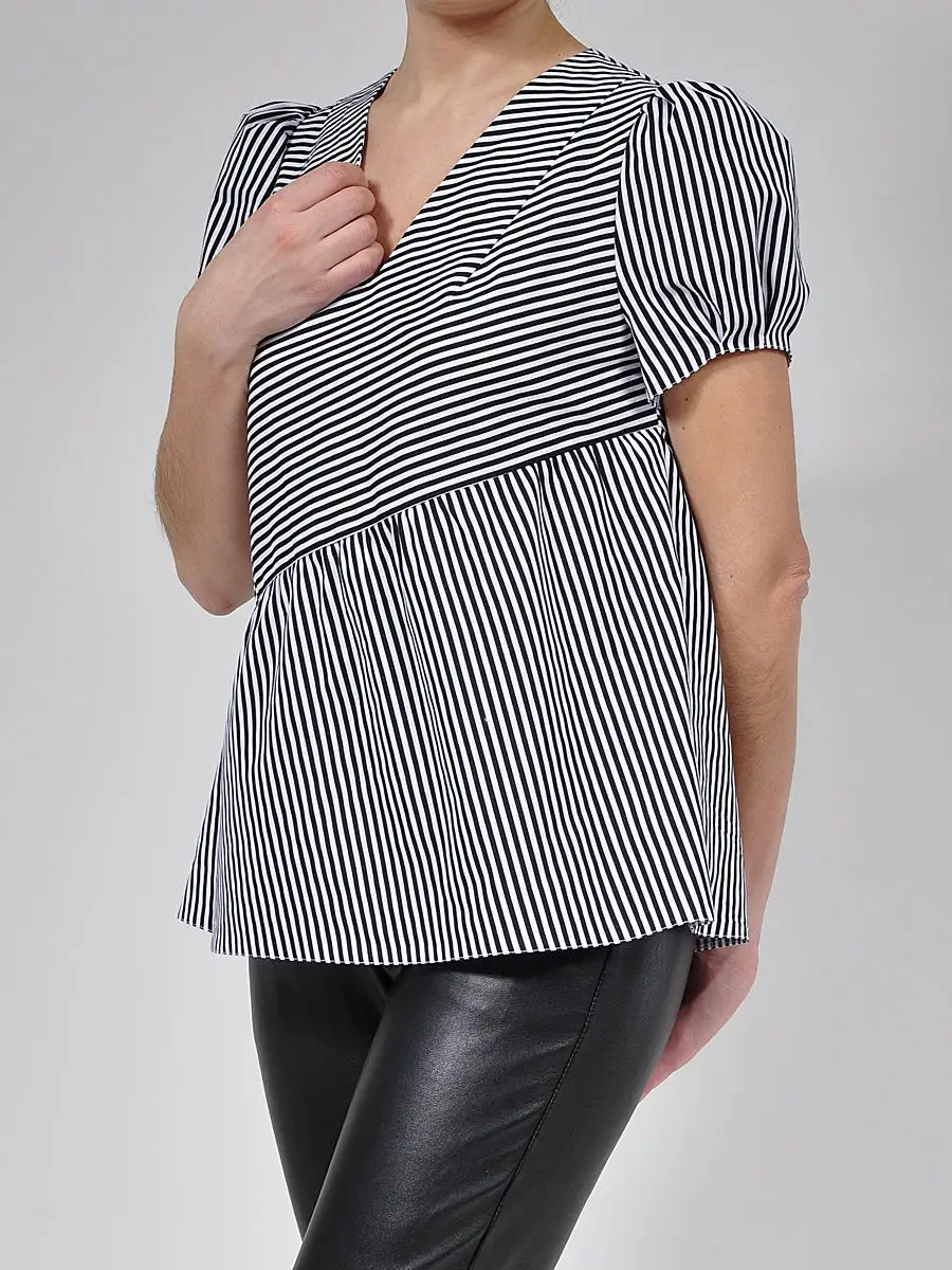 Блузка хлопковая офисная повседневная — изображение 2