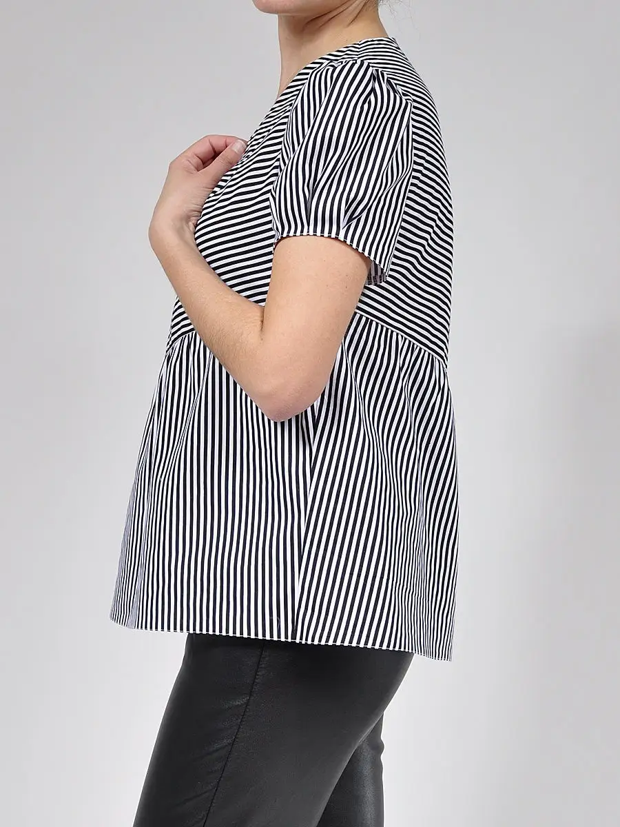 Блузка хлопковая офисная повседневная — изображение 3
