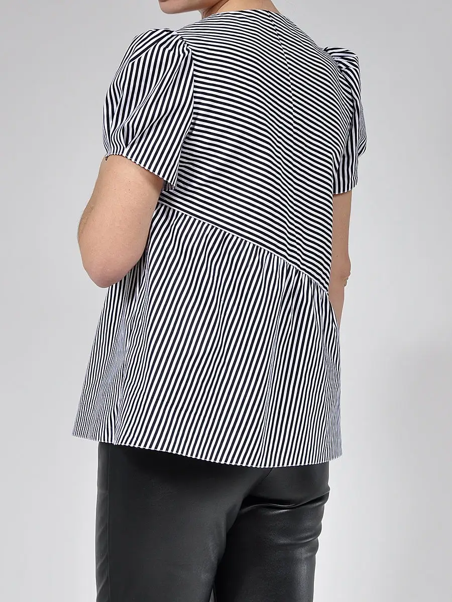 Блузка хлопковая офисная повседневная — изображение 4