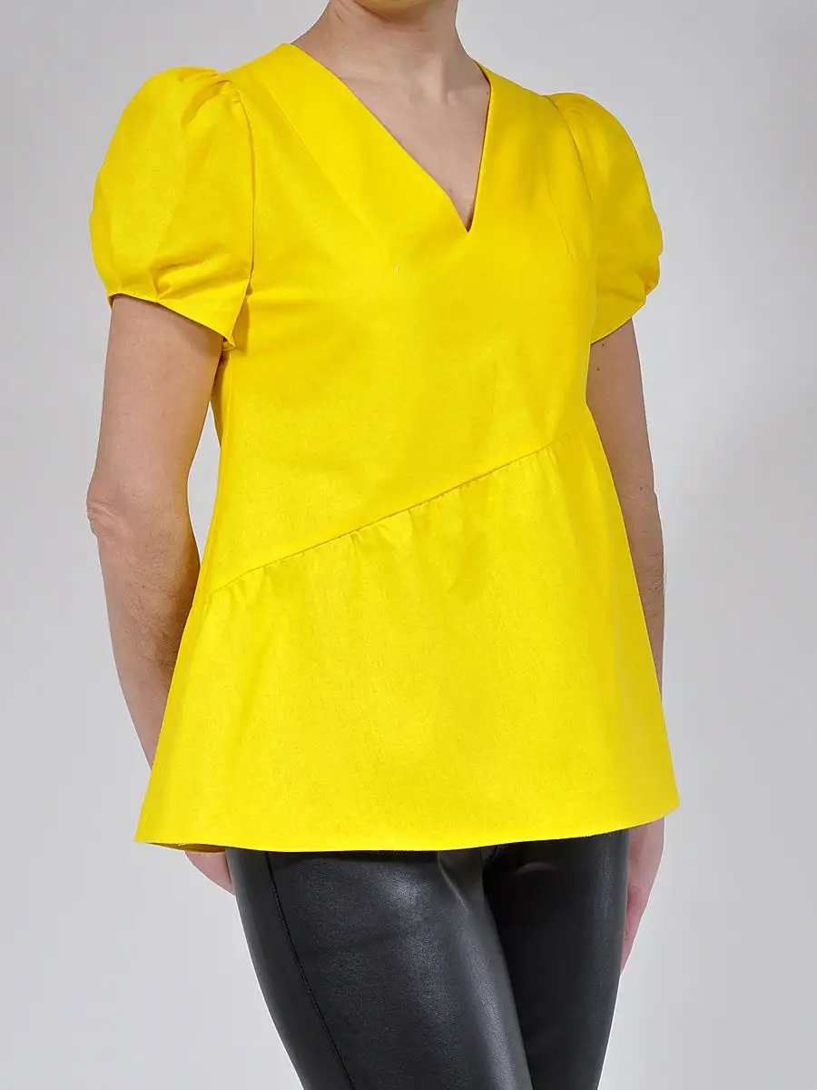 Блузка хлопковая офисная повседневная — изображение 3