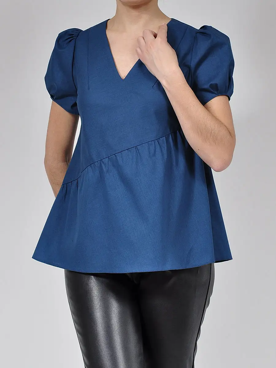 Блузка хлопковая офисная повседневная — изображение 3