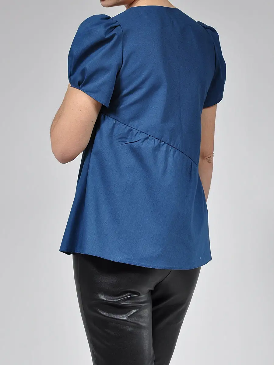 Блузка хлопковая офисная повседневная — изображение 4