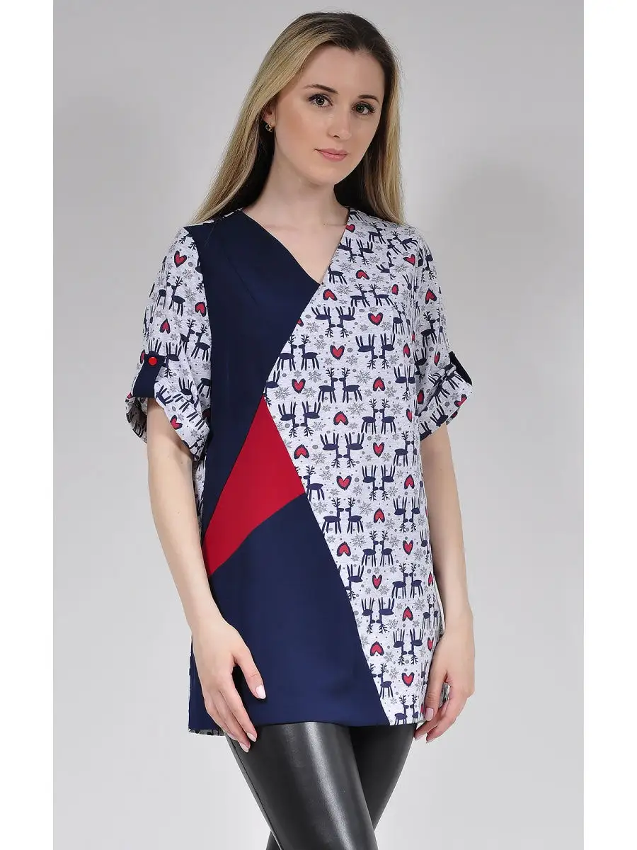 Туника нарядная модная удлиненная