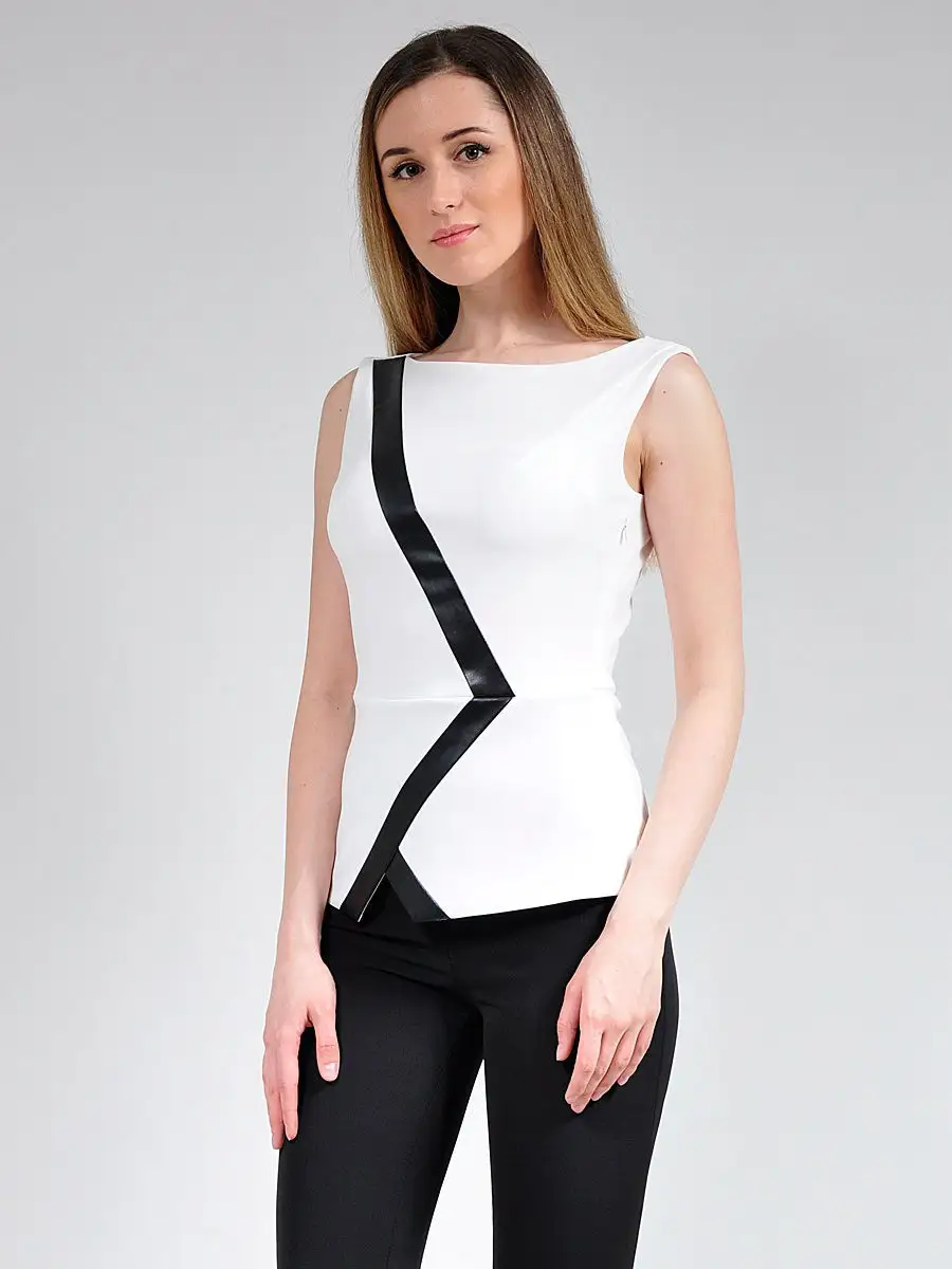 Блузка белая/офисная — изображение 2