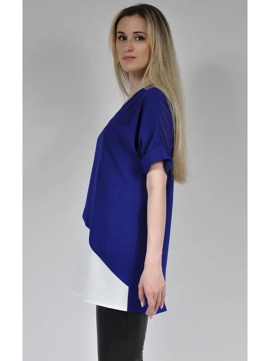 Туника женская офисная модная удлиненная — изображение 4