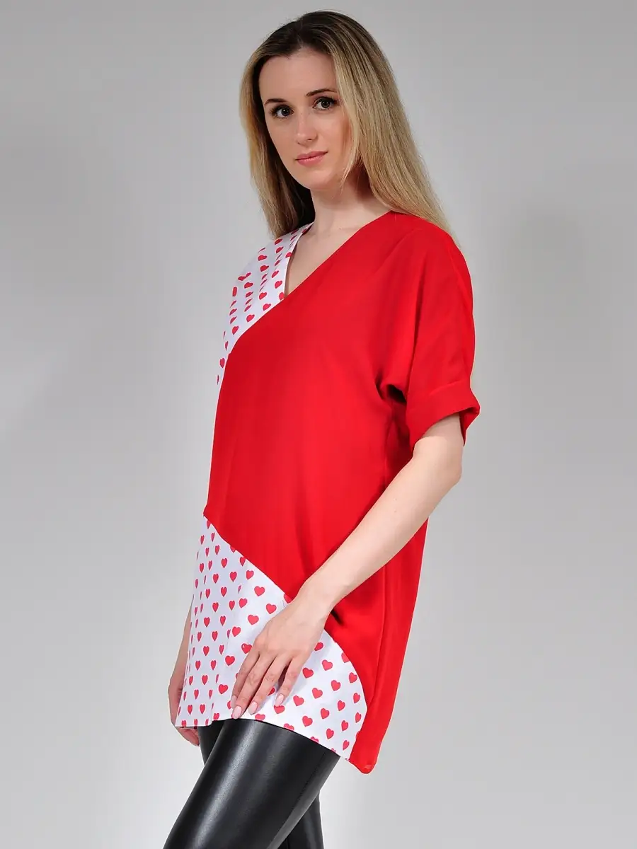 Туника женская офисная модная удлиненная — изображение 3