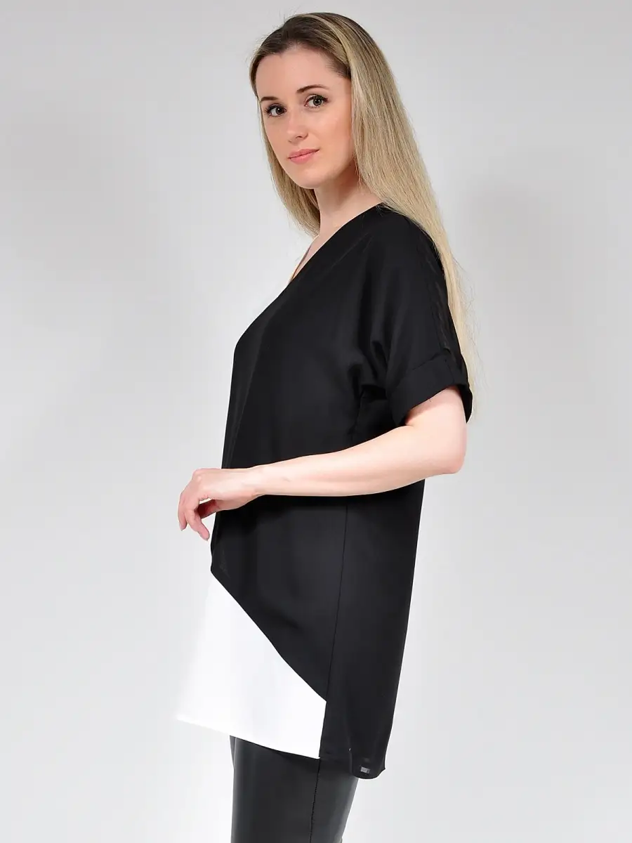 Туника женская офисная модная удлиненная — изображение 4