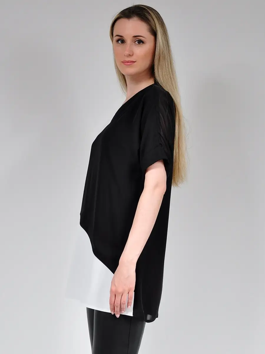 Туника женская офисная модная удлиненная — изображение 5