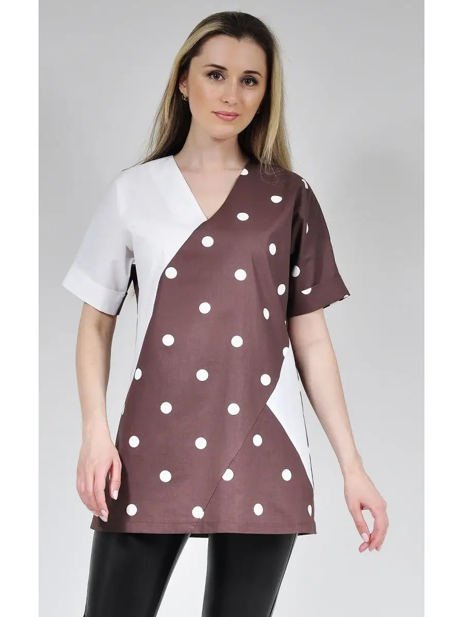 Туника модная офисная удлиненная — изображение 3