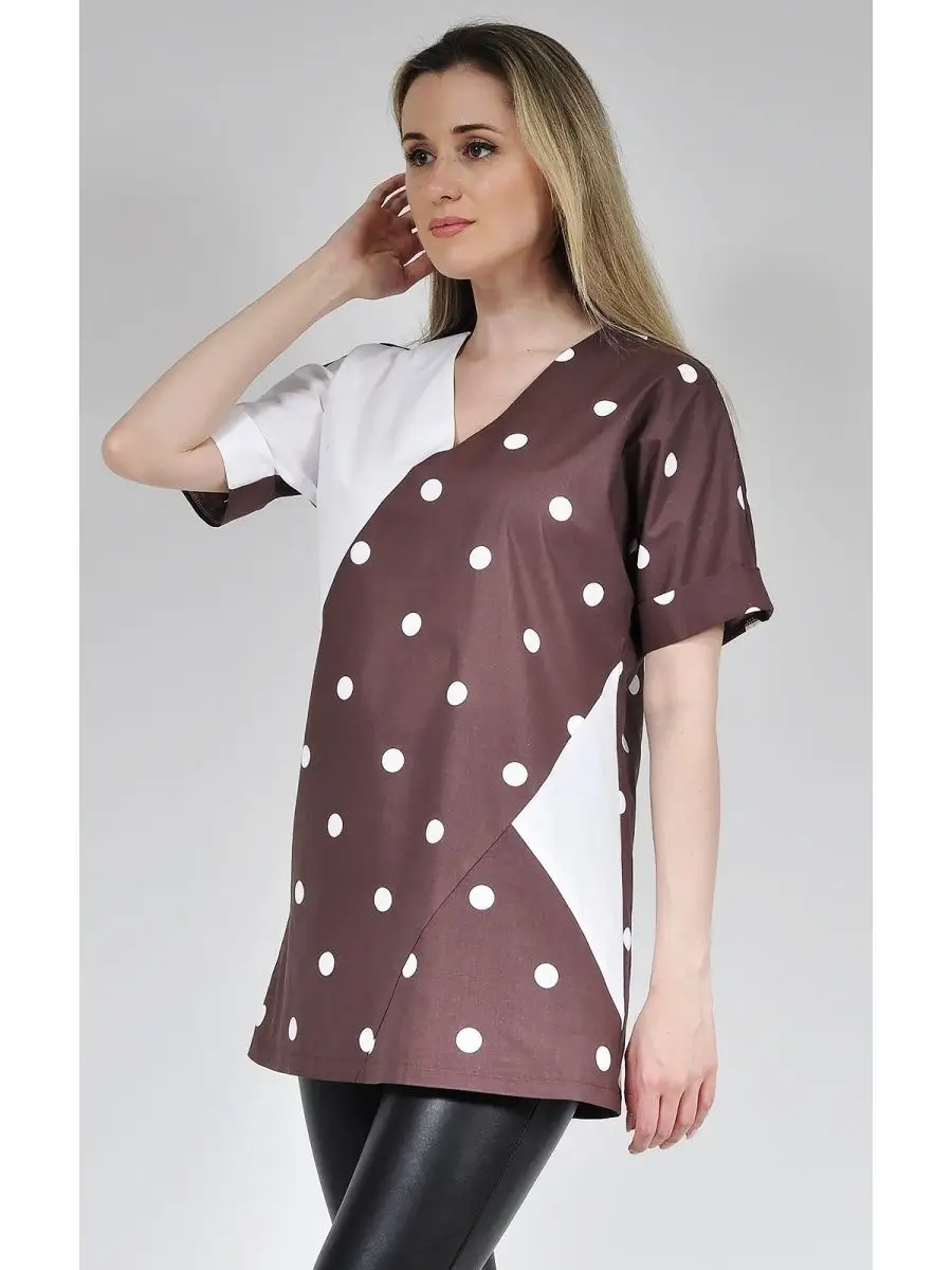 Туника модная офисная удлиненная — изображение 4