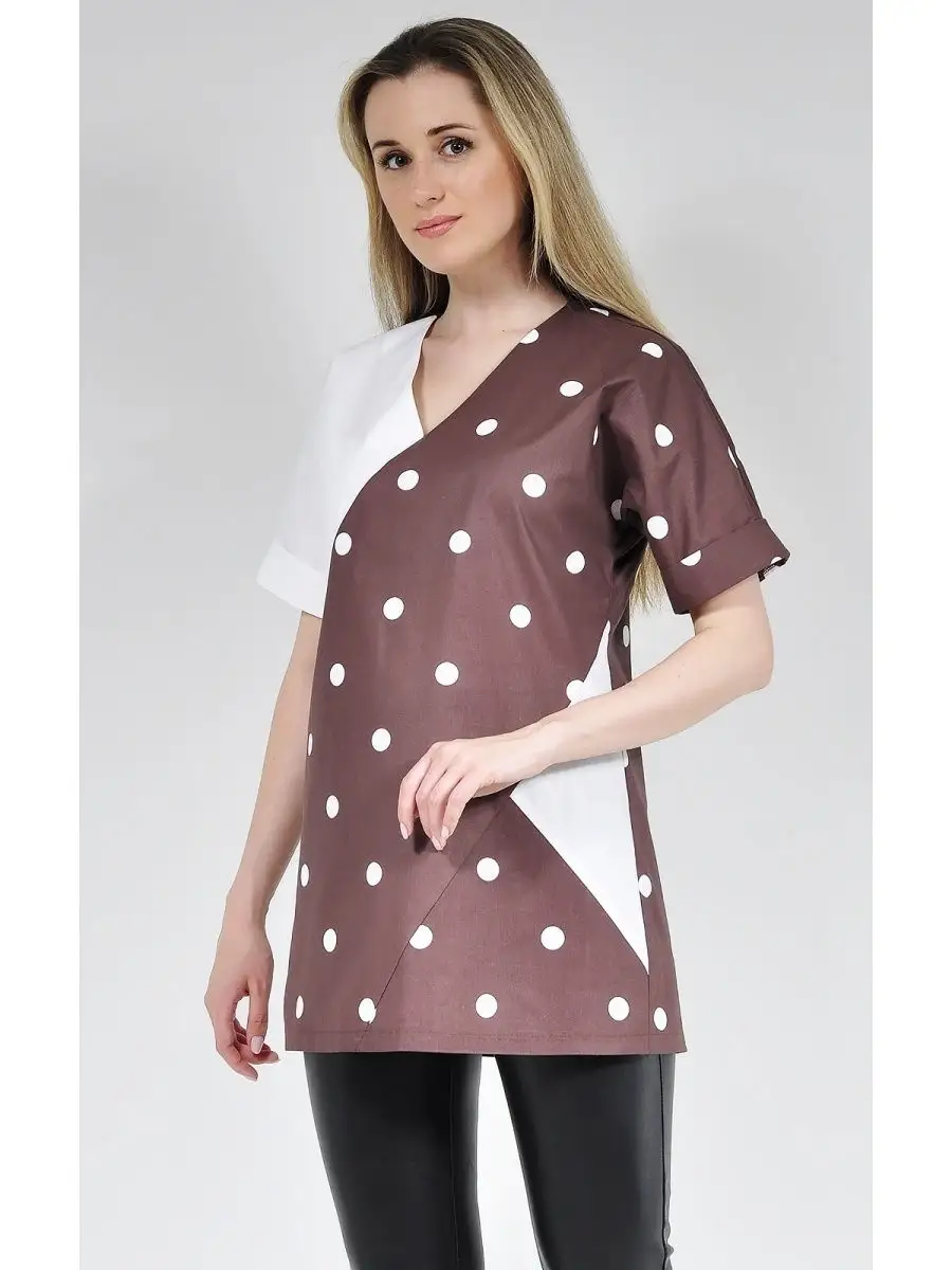 Туника модная офисная удлиненная — изображение 6