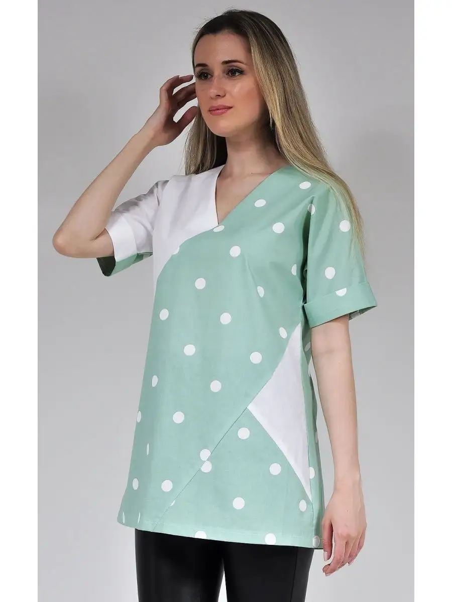 Туника модная офисная удлиненная — изображение 3