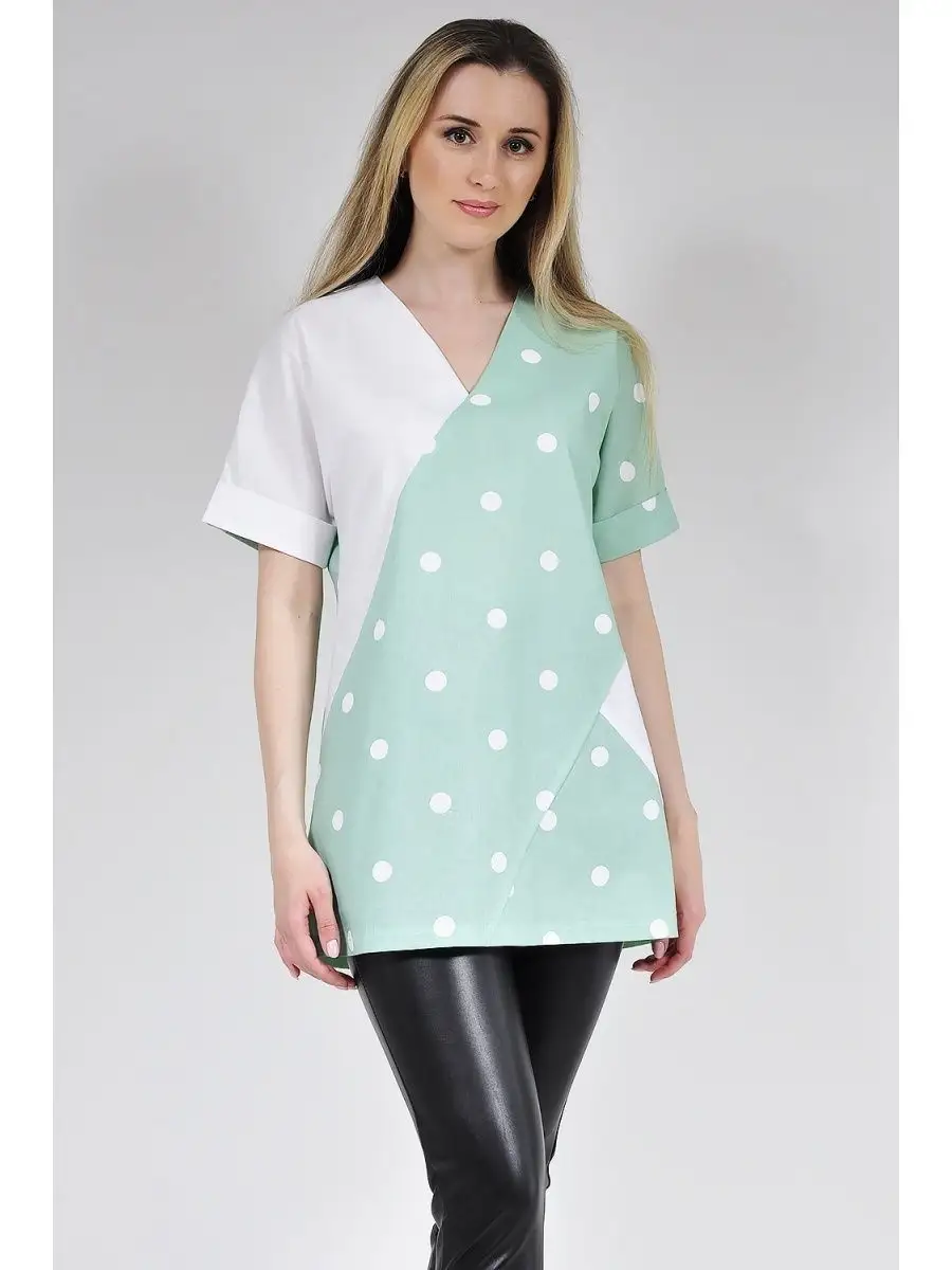 Туника модная офисная удлиненная — изображение 5