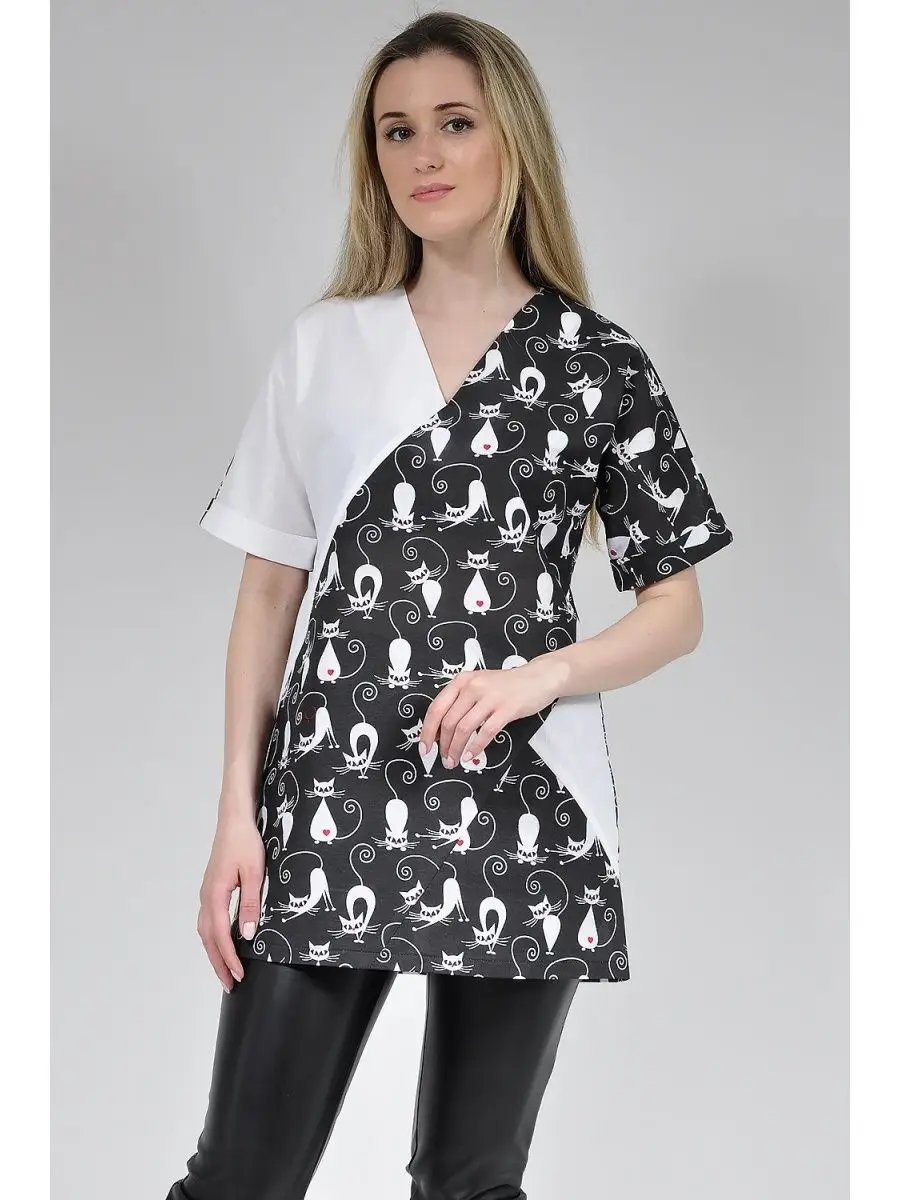 Туника модная офисная удлиненная — изображение 4