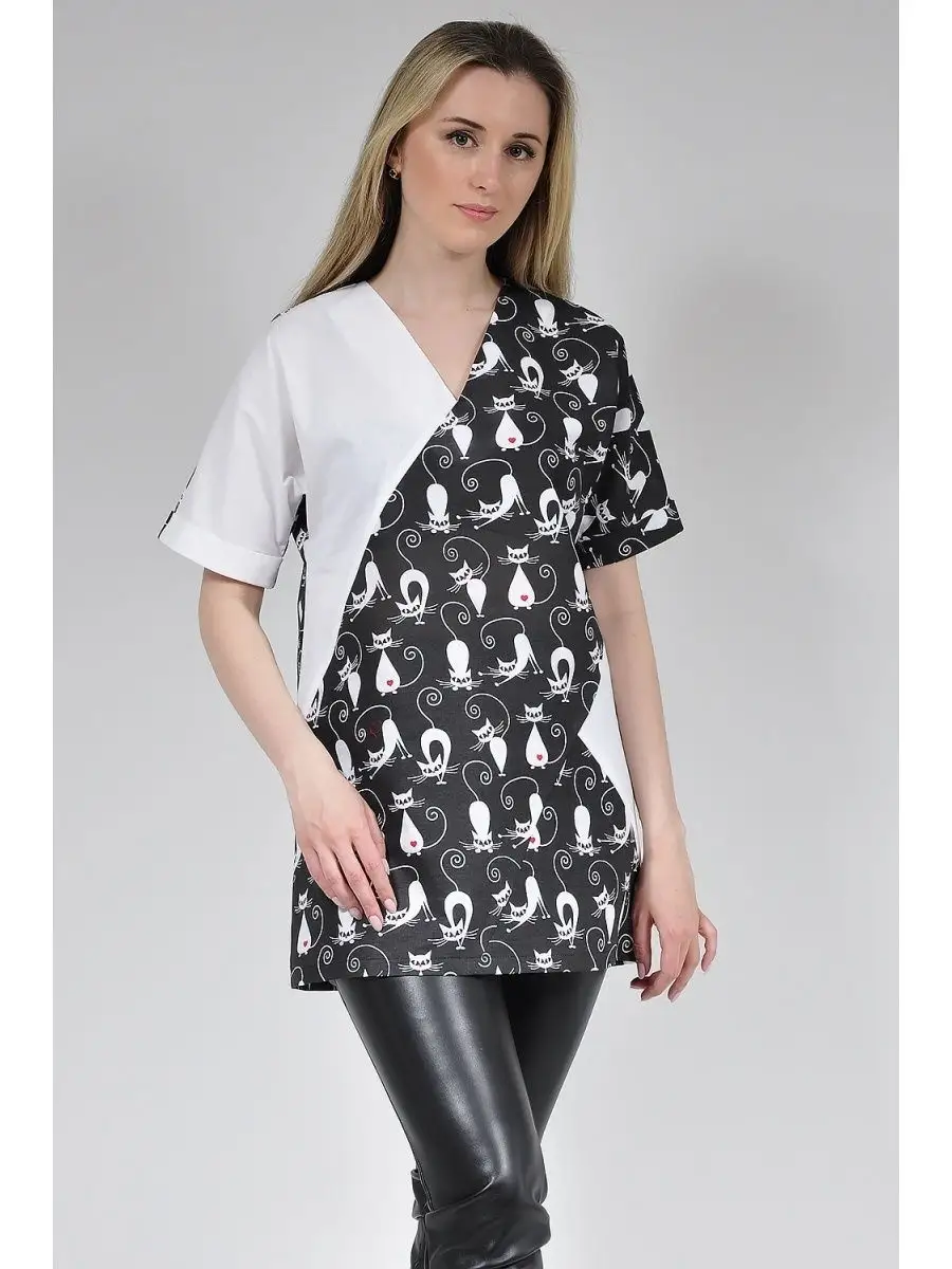 Туника модная офисная удлиненная — изображение 5