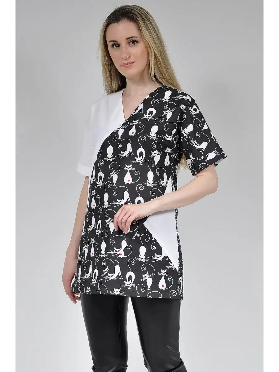 Туника модная офисная удлиненная — изображение 6