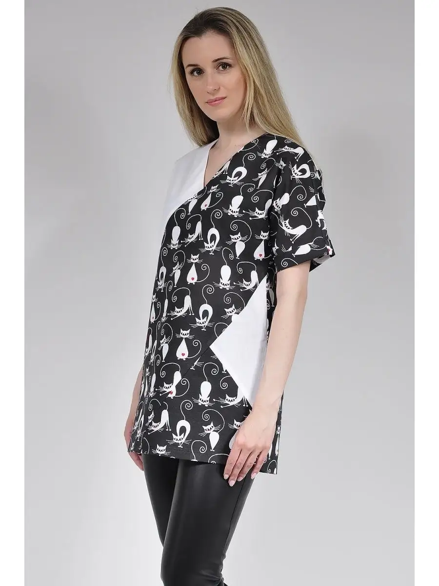 Туника модная офисная удлиненная — изображение 7