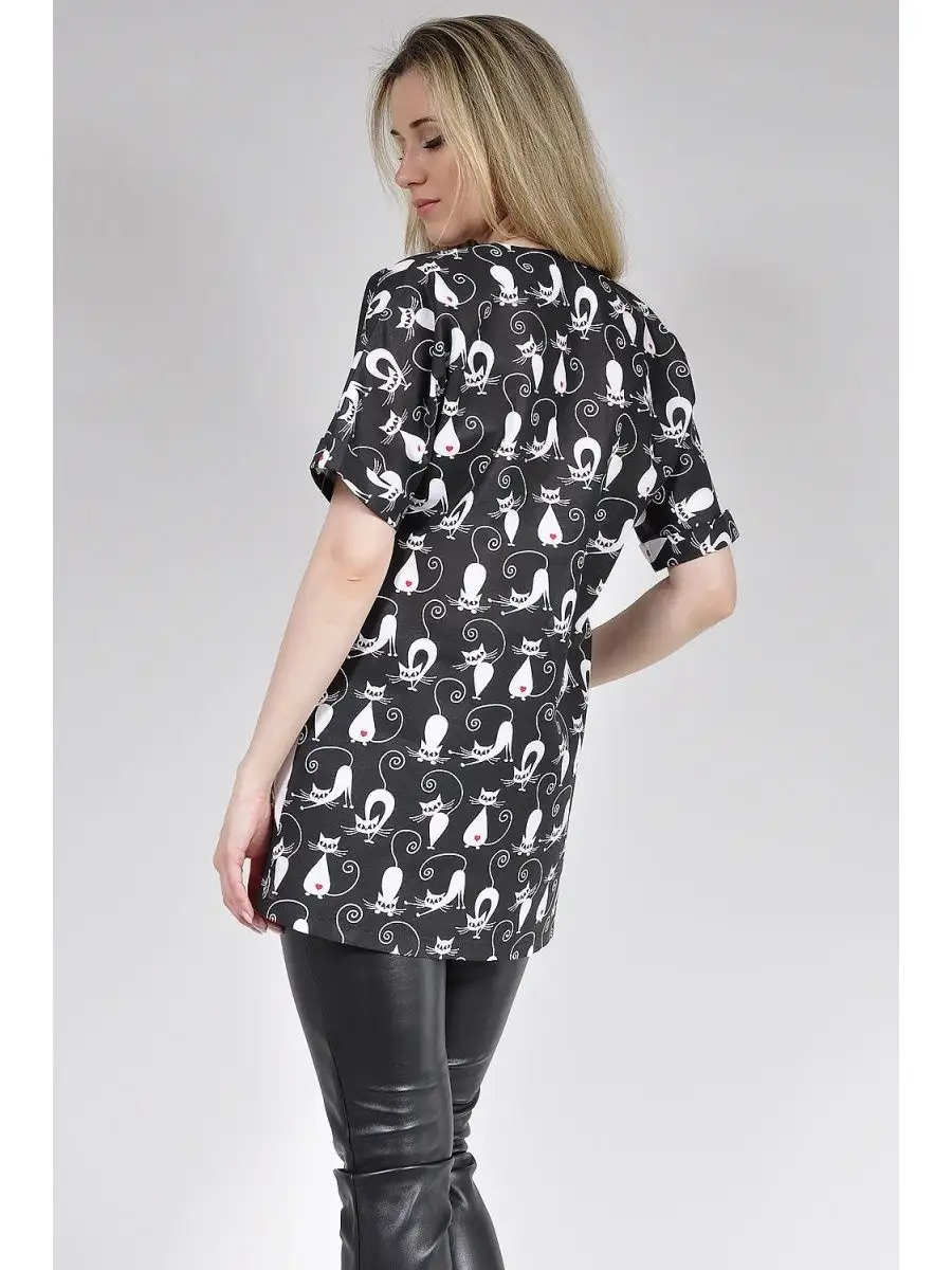 Туника модная офисная удлиненная — изображение 8