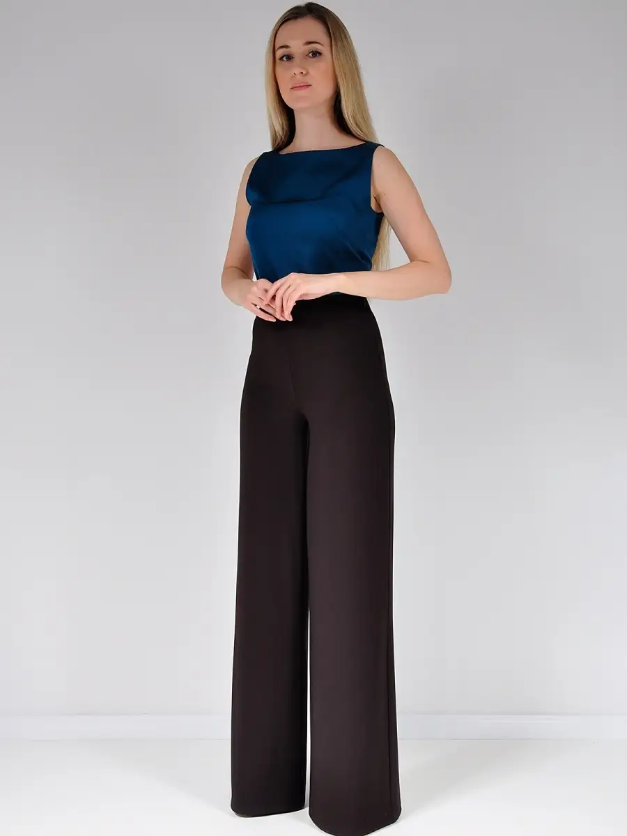 Брюки широкие классические палаццо — изображение 3