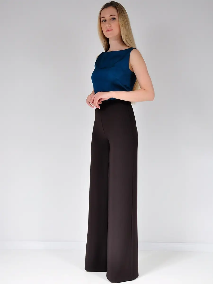Брюки широкие классические палаццо — изображение 6