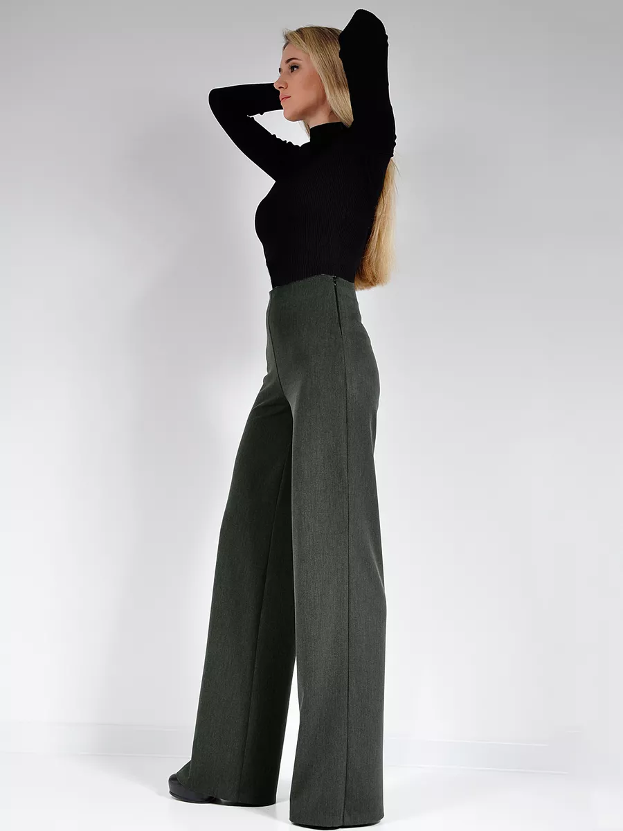 Брюки широкие классические палаццо — изображение 5