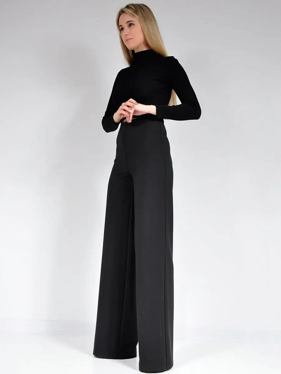 Брюки широкие классические палаццо — изображение 4