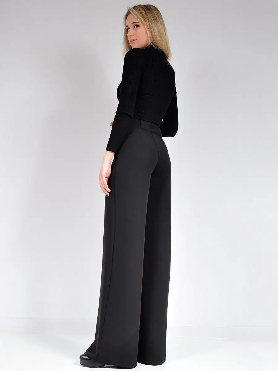 Брюки широкие классические палаццо — изображение 9