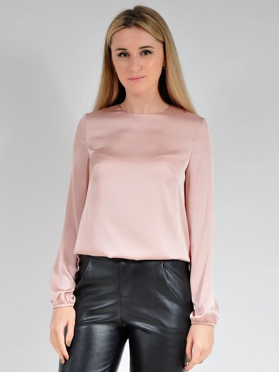 Блузка нарядная офисная атласная