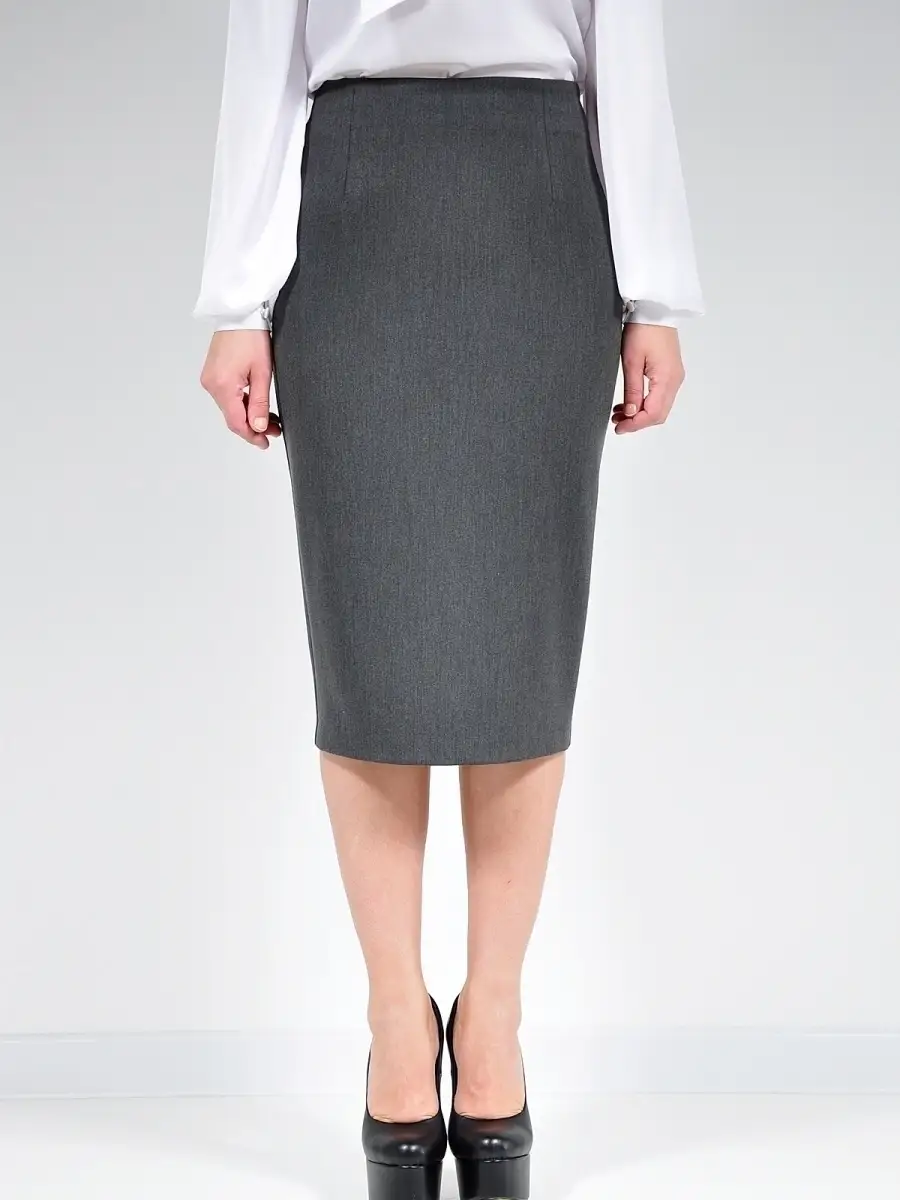 Юбка классическая прямая карандаш офис — изображение 3