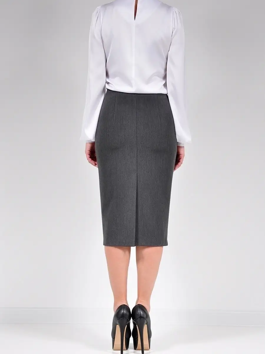 Юбка классическая прямая карандаш офис — изображение 4