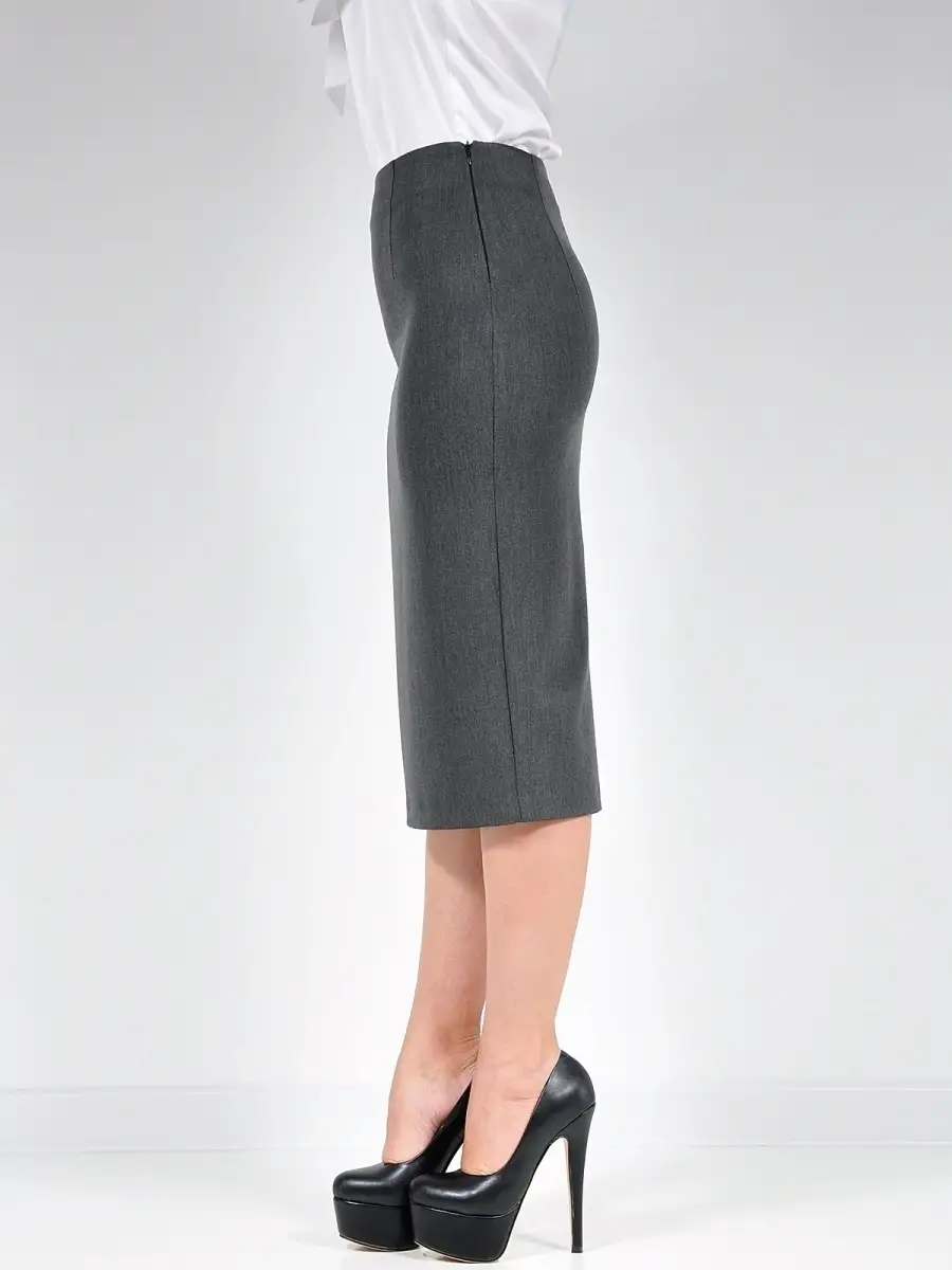 Юбка классическая прямая карандаш офис — изображение 8