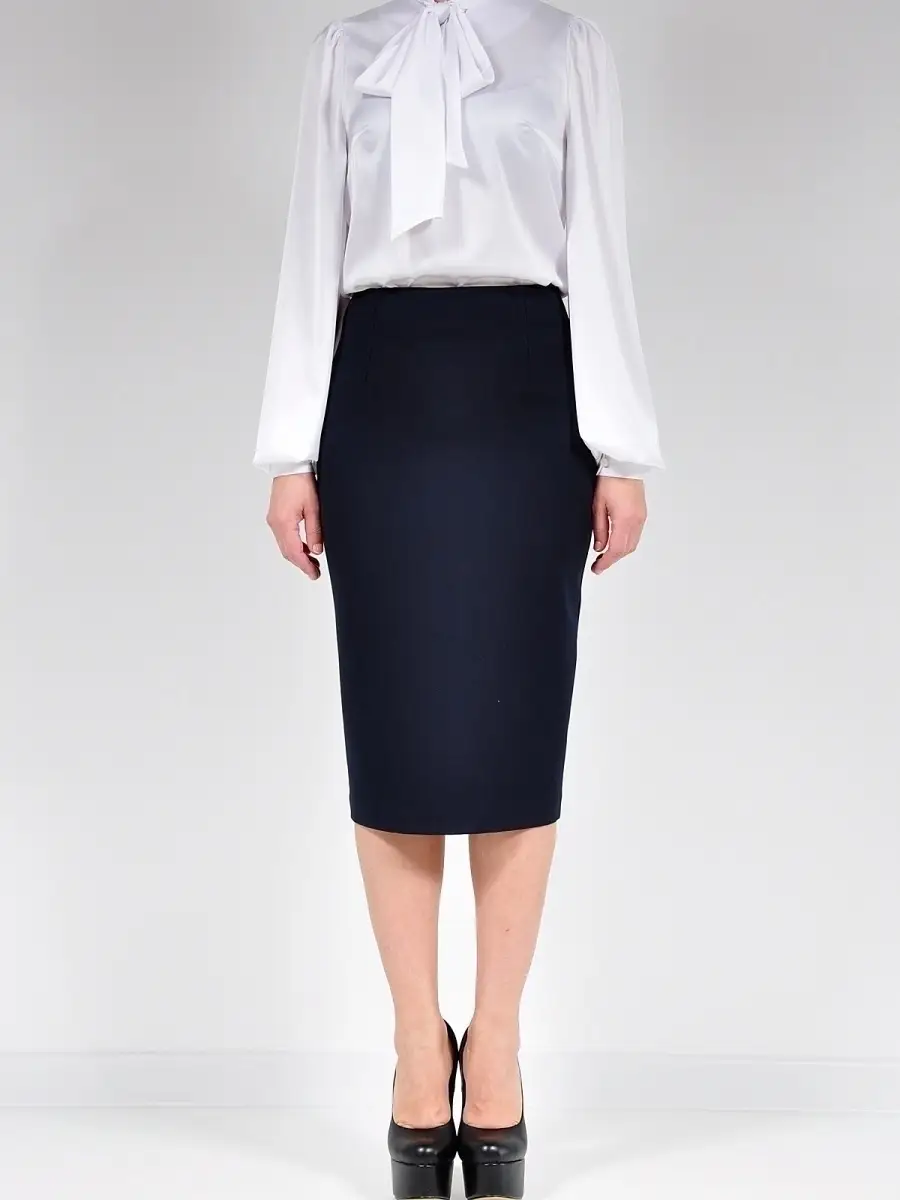 Юбка классическая прямая карандаш офис — изображение 4