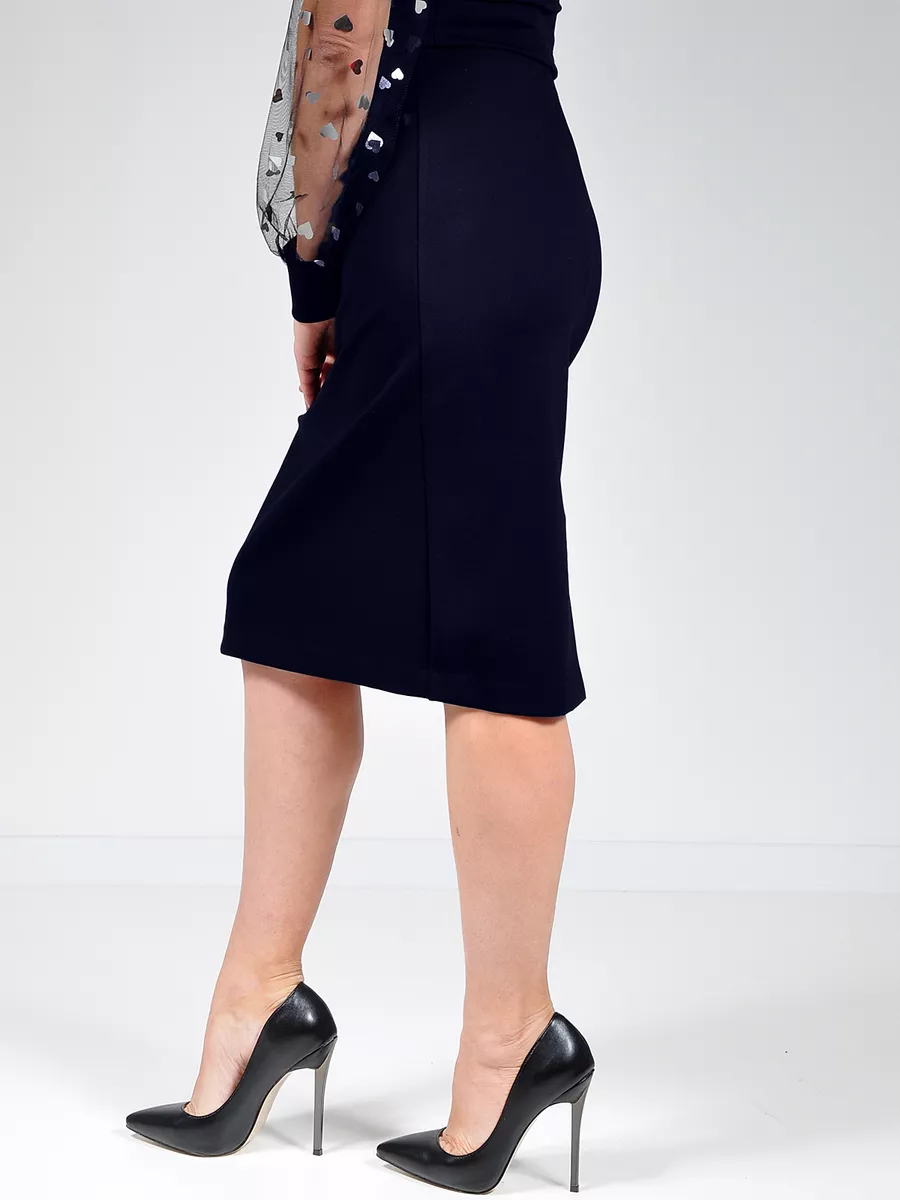 Юбка классическая прямая карандаш офис — изображение 4