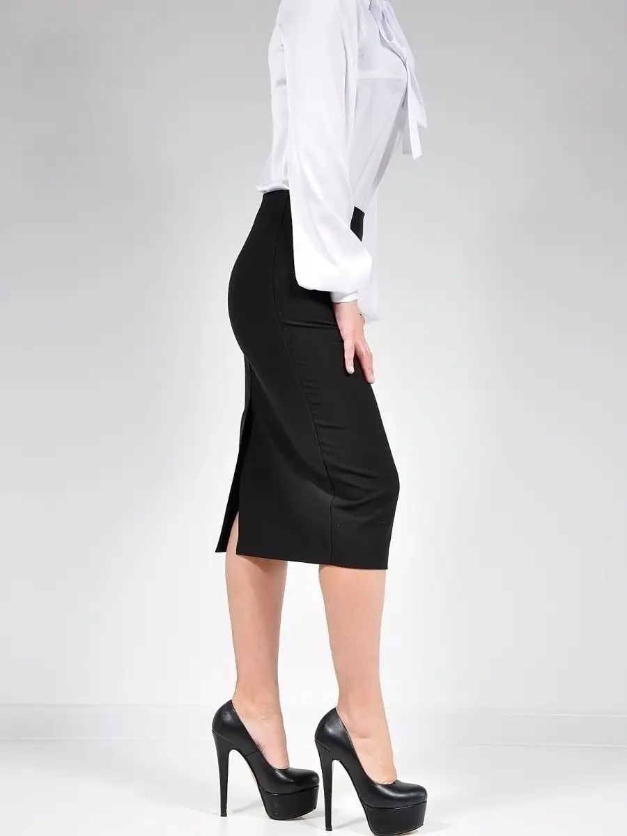Юбка классическая прямая карандаш офис — изображение 3
